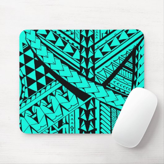 Samoaanse/Polynesiaanse stamvormen en symbolen Muismat (Met muis)