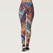Samoaanse, Polynesische cultuur geïnspireerd Leggings (Achterkant)