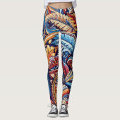 Samoaanse, Polynesische cultuur geïnspireerd Leggings (Voorkant)
