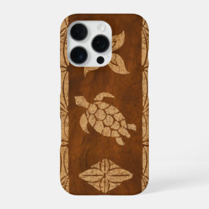 Samoaanse Schildpad Totem Nep Koa Hout Surfplank H iPhone 16 Pro Hoesje