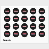 Samoaanse stam Vailima Ronde Sticker (Vel)