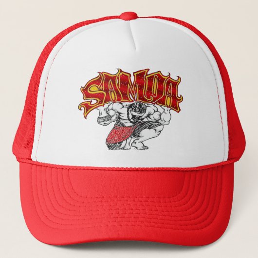 Samoaanse stijl trucker pet (Voorkant)