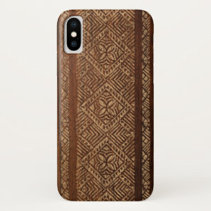 Samoaanse Tapa Hawaïaanse Nabootsing Houten Surfpl Case-Mate iPhone Case