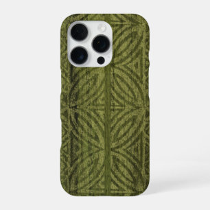 Samoaanse Tapa Hawaiaanse Nep Houten Groene Surfpl iPhone 16 Pro Hoesje
