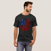 Samoaanse trots Polynesische krijger Tatau Samoa v T-shirt (Voorkant volledig)