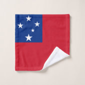 Samoaanse vlag bad handdoek (Wasdoekje)