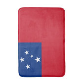 Samoaanse vlag badmat (Voorkant Verticaal)
