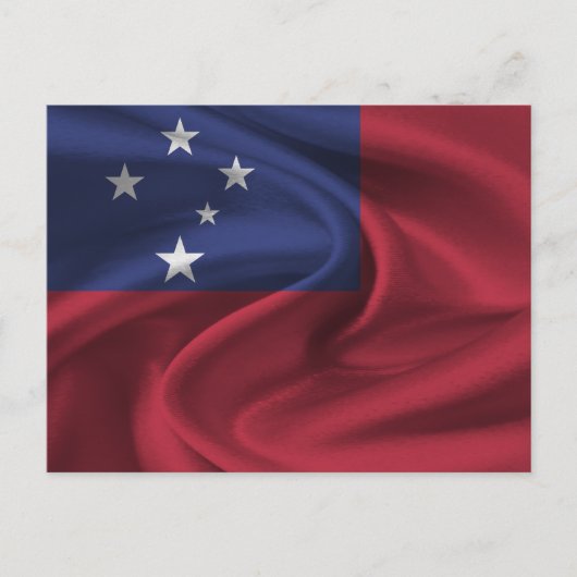 Samoaanse vlag briefkaart (Voorkant)