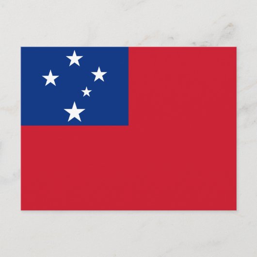 Samoaanse vlag briefkaart (Voorkant)