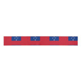 Samoaanse vlag en Samoa-reis, vakantie/sport Grosgrain Lint (Voorkant)