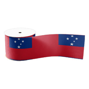 Samoaanse vlag en Samoa-reis, vakantie/sport Grosgrain Lint