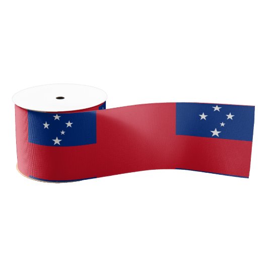 Samoaanse vlag en Samoa-reis, vakantie/sport Grosgrain Lint (Spoel)