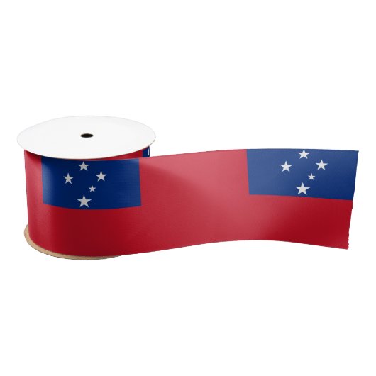 Samoaanse vlag en Samoa-reis, vakantie/sport Satijnen Lint (Spoel)