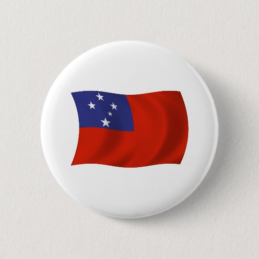 Samoaanse Vlag Knop Ronde Button 5,7 Cm (Voorkant)