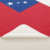 Samoaanse vlag sherpa deken (3/4)