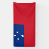 Samoaanse vlag spandoek (Verticaal)
