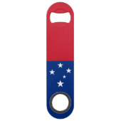 Samoaanse vlag speed flessenopener (Achterkant)