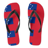Samoaanse vlag teenslippers (Voetbed)
