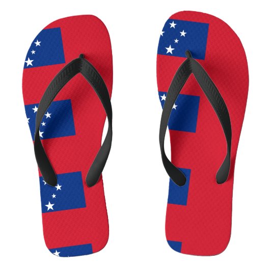 Samoaanse vlag teenslippers (Voetbed)