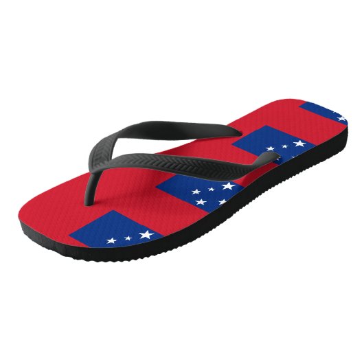 Samoaanse vlag teenslippers (Schuin)