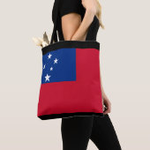 Samoaanse vlag, Vlag van Samoa Tote Bag (Dichtbij)