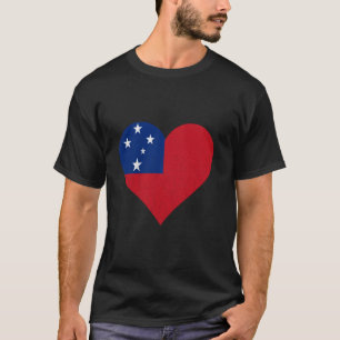 Samoaanse wortels hart Samoaanse vlag Samoa Samoa T-shirt