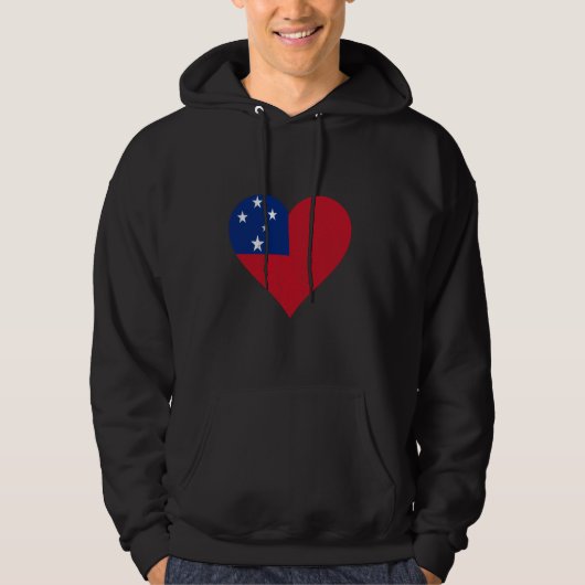 Samoaanse wortels Hart Samoaanse vlag Samoa Samoaa Hoodie (Voorkant)