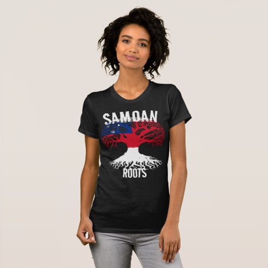 SAMOAANSE WORTELS T-SHIRT (Voorkant volledig)