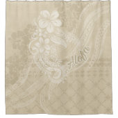 Samoan Alofa - Polynesiaans baddecor Douchegordijn (Voorkant)