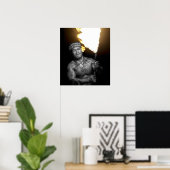 SAMOAN FIRE DANCER POSTER (Thuiskantoor)
