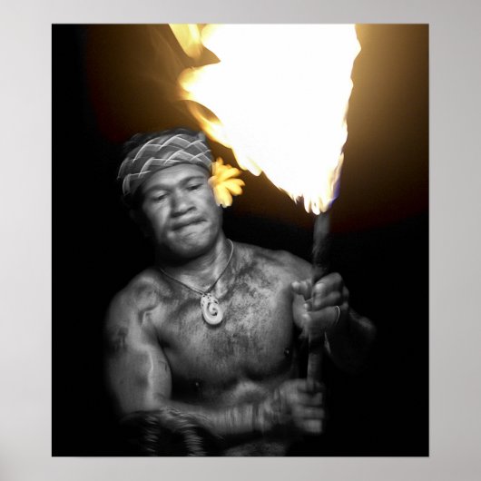 SAMOAN FIRE DANCER POSTER (Voorkant)