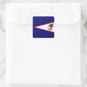 Samoan Flag Vierkante Sticker (Tas)