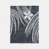 Samoan - Hawaïaans - Polynesiaanse oude Tapa-Desig Fleece Deken (Voorkant)