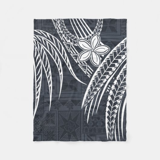 Samoan - Hawaïaans - Polynesiaanse oude Tapa-Desig Fleece Deken (Voorkant)