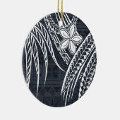 Samoan - Hawaïaans - Polynesiaanse oude Tapa-Desig Keramisch Ornament (Rechts)
