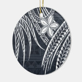 Samoan - Hawaïaans - Polynesiaanse oude Tapa-Desig Keramisch Ornament (Links)