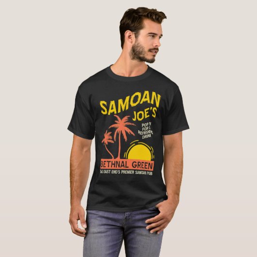 Samoan Joes Lock Stock And Two Smoking Barrels Ess T-shirt (Voorkant volledig)