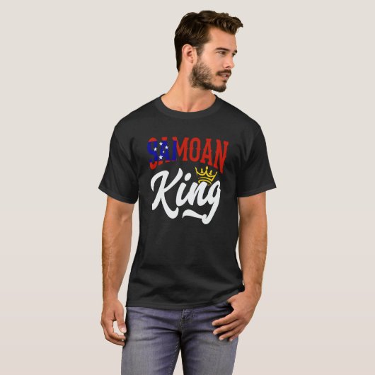 Samoan King Samoa Samoan Samoa Flag T-shirt (Voorkant volledig)