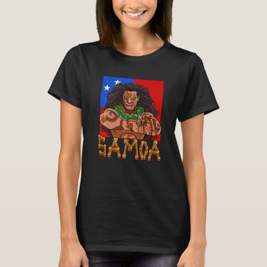 Samoan Pride Polynesiaanse Vlaggenpremie Samoa T-shirt (Voorkant)
