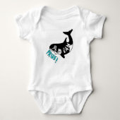 Samoan Pride, walvis — Baby creeper Romper (Voorkant)