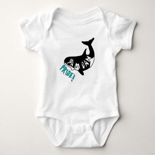 Samoan Pride, walvis — Baby creeper Romper (Voorkant)