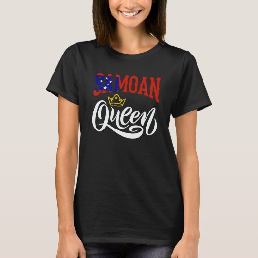 Samoan Queen Samoa Samoan Samoa Flag T-shirt (Voorkant)