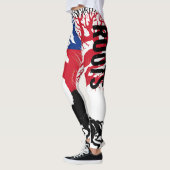 SAMOAN ROOTS Blauw Leggings (Links)