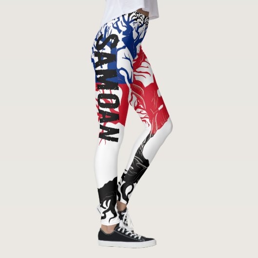 SAMOAN ROOTS Blauw Leggings (Rechts)