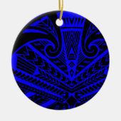 Samoan Sonny Bill Williams tattoo rugby speler Keramisch Ornament (Voorkant)