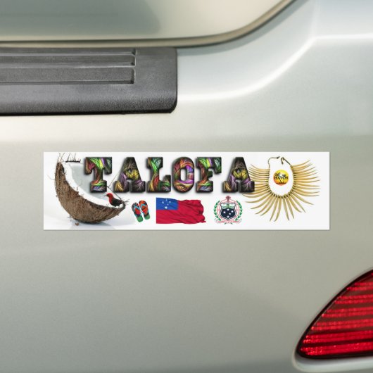 Samoan "Talofa"-Bumpersticker Bumpersticker (Op auto)