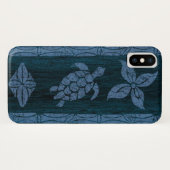 Samoan Tapa Hawaiian Faux Surfboard Case-Mate iPhone Case (Achterkant (horizontaal))