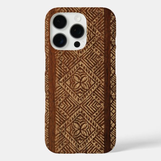 Samoan Tapa Hawaiian Faux Surfboard  Case-Mate iPhone Case (Achterkant)