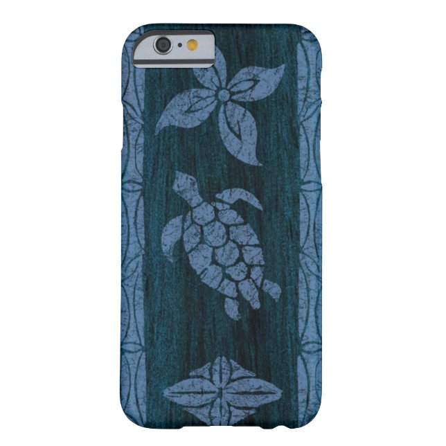 Samoan Tapa Hawaiian Faux Surfboard Case-Mate iPhone Case (Achterkant)