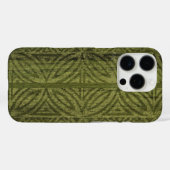 Samoan Tapa Hawaiian Faux Wood Green Surfboard Case-Mate iPhone Case (Achterkant (horizontaal))